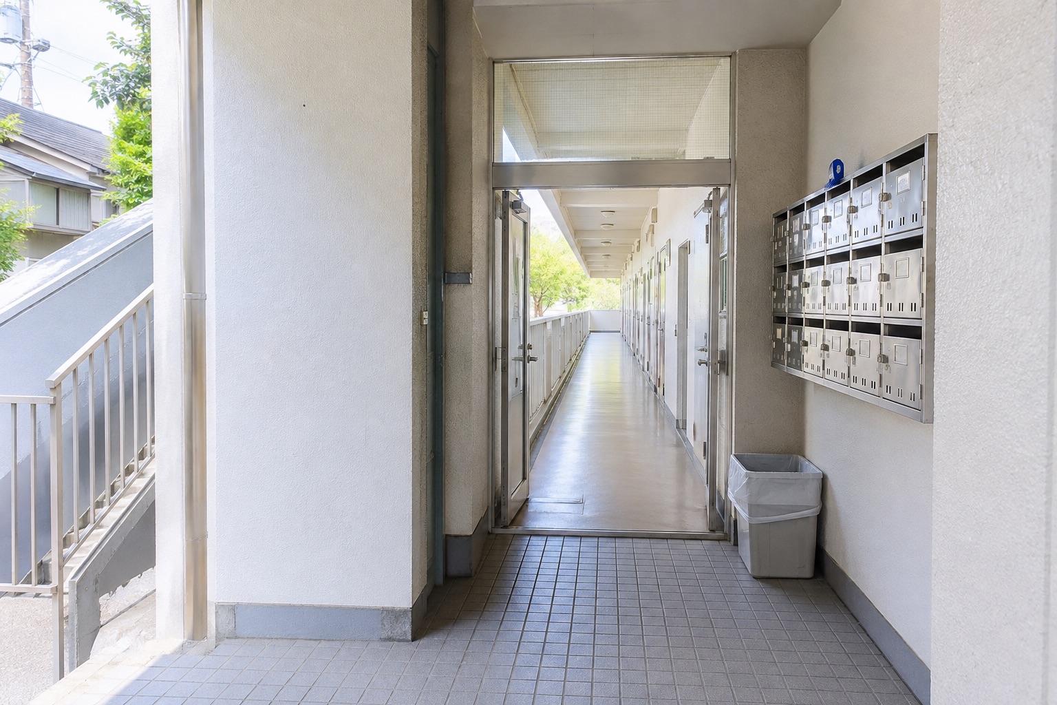 清掃されたマンション共用部